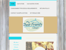 Tablet Screenshot of mybestfriendsclosetliberty.com